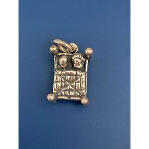 .925 Bed Furniture Sterling Silver Jewelry Charm #household #bed